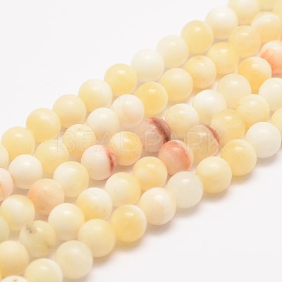 Natural Honey Jade Bead Strands X-G-K153-B26-4mm-1