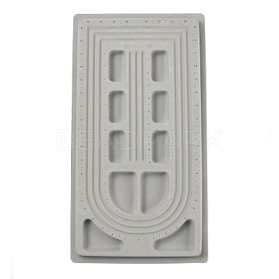 Plastic Necklace Design Board with Flocking TOOL-H001-1-1