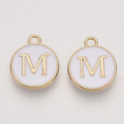 Golden Plated Alloy Charms LS-X-ENAM-S118-01M-1