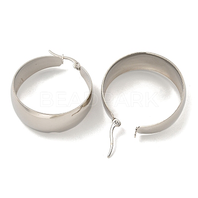 Tarnish Resistant 202 Stainless Steel Hoop Earring EJEW-H003-09P-02-1