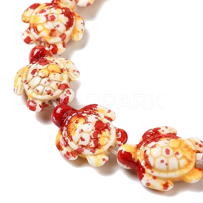 Synthetic Turquoise Dyed Beads Strands X-G-P507-05B-1