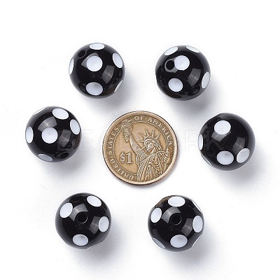 20MM Chunky Bubblegum Acrylic Round Beads X-SACR-S146-20mm-09-1
