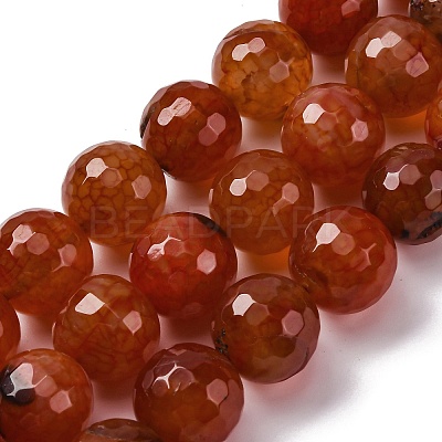 Natural Dragon Veins Agate(Dyed & Heated) Beads Strands G-K390-A02-01-1