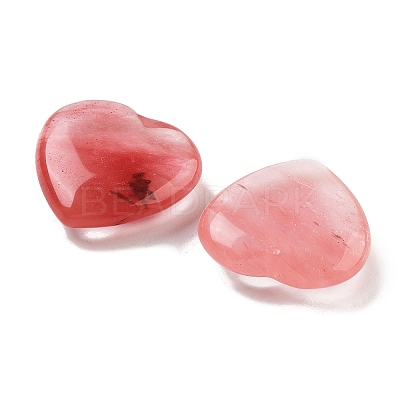 Heart Watermelon Stone Glass Palm Stones G-C134-06A-03-1