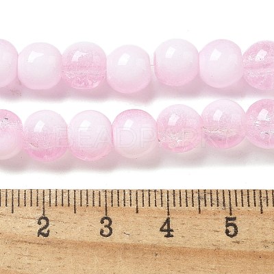 Crackle Glass Beads Strands GLAA-U001-8mm-03-1