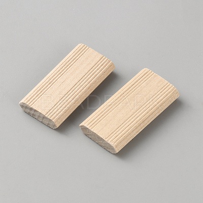 Wood Grooved Dowel Pins AJEW-WH0596-357B-1