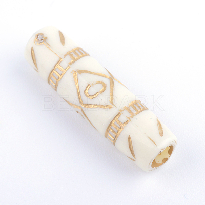 Column Plating Acrylic Beads PACR-Q102-11A-1