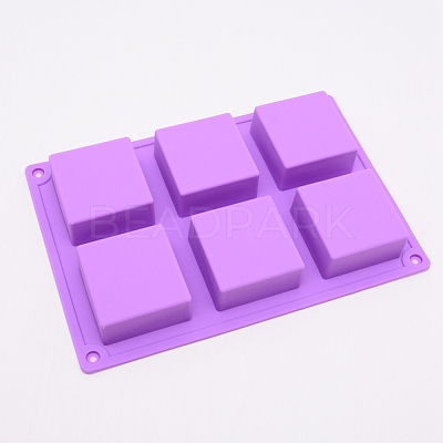 Square Food Grade Silicone Molds DIY-WH0181-32-1