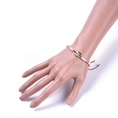 Nylon Thread Braided Beads Bracelets BJEW-JB04554-M-1