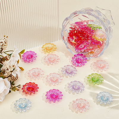 100Pcs Transparent Acrylic Beads TACR-PA0001-22-1