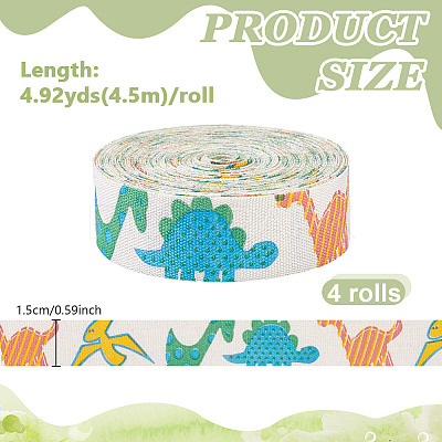 Cotton Printed Ribbon OCOR-WH0110-37A-1