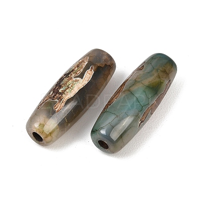 Tibetan Style dZi Beads TDZI-E004-54-1