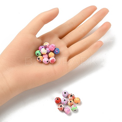 Handmade Polymer Clay Beads CLAY-YW0001-86-1