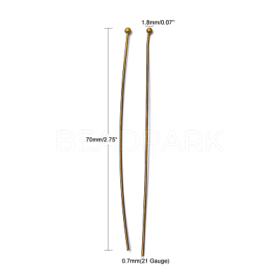 Brass Ball Head Pins X-RP0.7x70mm-AB-1