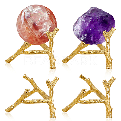 Alloy Crystal Ball Holders ODIS-WH0007-59A-G-1