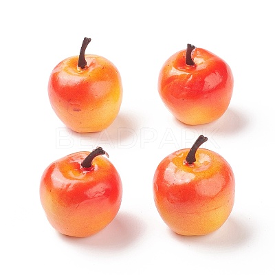 Mini Foam Imitation Apples DJEW-XCP0001-05C-1