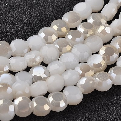 Electroplate Glass Bead Strands EGLA-J137-6mm-B-HR07-1
