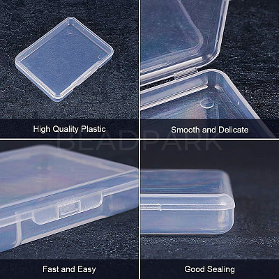 Transparent Plastic Bead Containers CON-BC0004-64-1