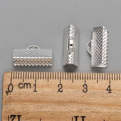 Iron Ribbon Crimp Ends X-E183-S-1
