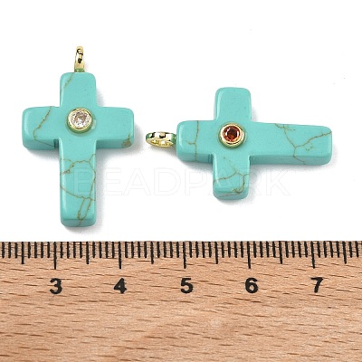 Synthetic Turquoise Pendants G-B180-01G-08-1