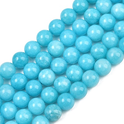Dyed Natural White Jade Beads Strands GG-CBAD029-A07-8mm-1