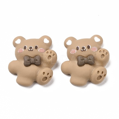 Opaque Resin Cabochons X-RESI-H142-B08-1