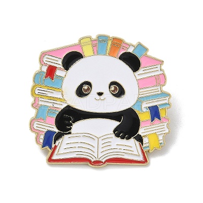 Reading Panda Enamel Pins AL-E002-02B-1