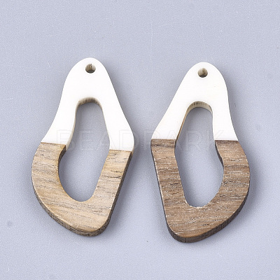 Resin & Walnut Wood Pendants RESI-S358-25K-1
