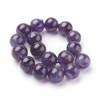 Natural Amethyst Beads Strands X-G-G099-12mm-1-1