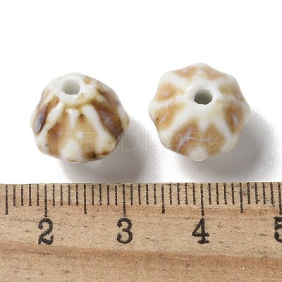 Vintage Porcelain Pumpkin Beads PORC-L080-A13-1