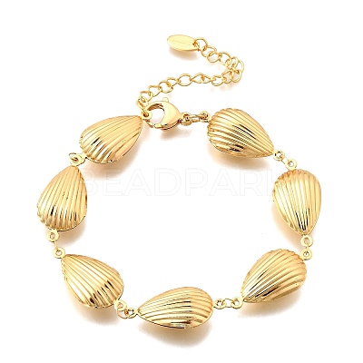 304 Stainless Steel Link Bracelets for Women BJEW-P354-04A-G-1