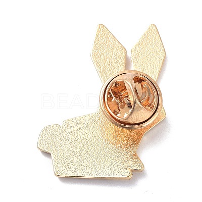 Origami Rabbit Enamel Pin JEWB-K004-33-1