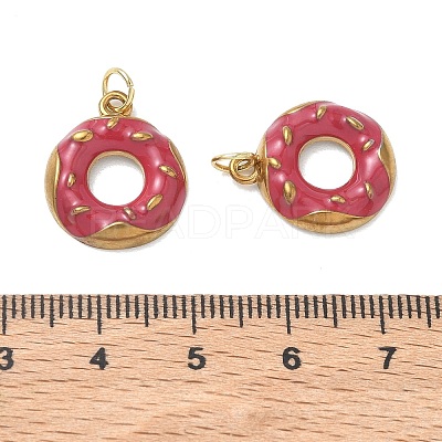 304 Stainless Steel Enamel Pendants STAS-K330-18G-1