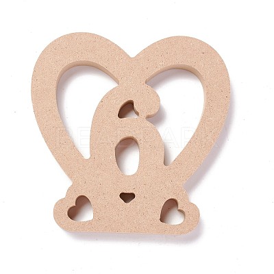 Wooden Table Plate Display Decoration AJEW-C011-01-1
