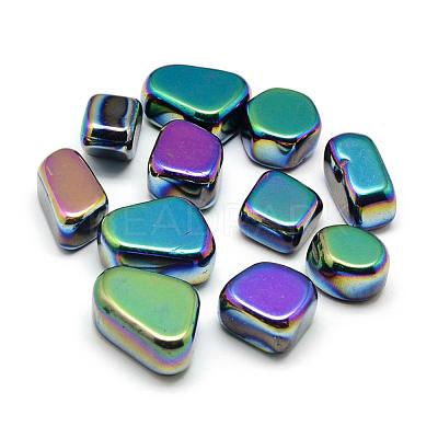 Electroplate Non-magnetic Synthetic Hematite Beads G-Q947-07B-1