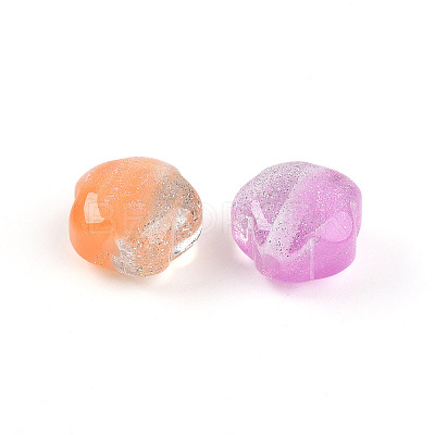 Two Tone Transparent Resin Beads RESI-N042-02A-1