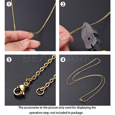 Ion Plating(IP) 304 Stainless Steel Cable Chains CHS-H007-55G-1