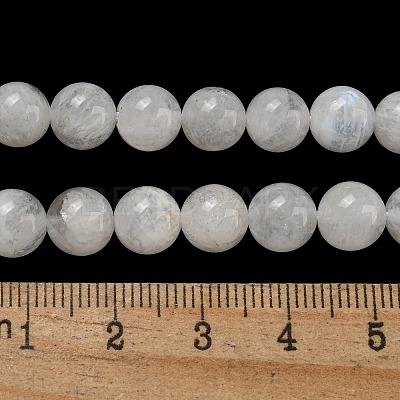 Natural Rainbow Moonstone Beads Strands G-C068-8mm-1A-1