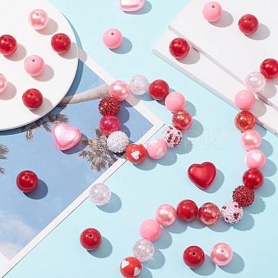 DIY Bubblegum Bracelet Pendant Decoration Making Kit for Valentine's Day DIY-CJC0007-02-1