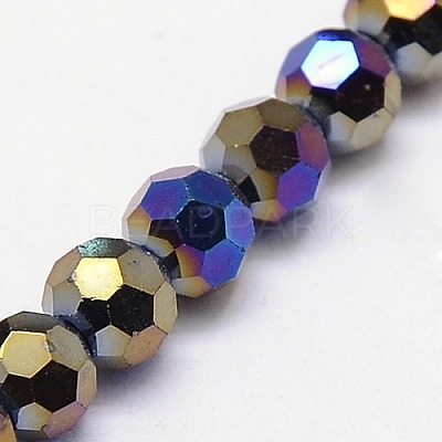 Electroplate Glass Beads Strands LS-EGLA-J042-8mm-AB01-1