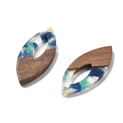 Resin and Walnut Pendants FIND-R051-12G-1