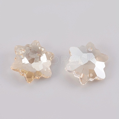 K9 Glass Rhinestone Pendants GLAA-F083-03A-1