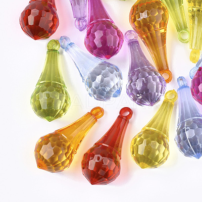 Transparent Acrylic Pendants TACR-S133-047-1