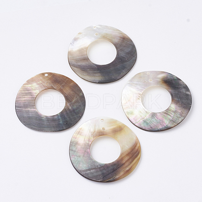 Black Lip Shell Pendants SHEL-S269-67-1