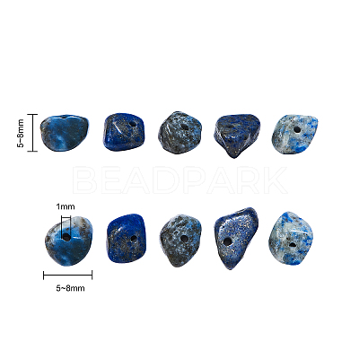 Natural Lapis Lazuli Chip Beads G-CJ0001-25-1