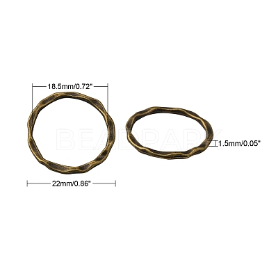 Tibetan Style Linking Rings X-PALLOY-A017-AB-FF-1