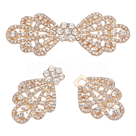 2Sets Alloy Interlocking Clasps FIND-BC0013-45A-1