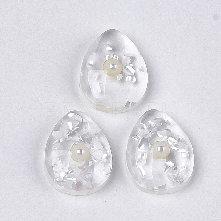 Translucent Resin Cabochons CRES-T014-18E-1