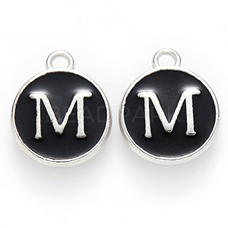 Platinum Plated Alloy Charms X-ENAM-S118-02M-P-1