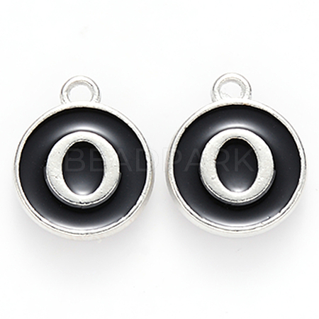 Platinum Plated Alloy Charms X-ENAM-S118-02O-P-1